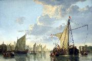 Aelbert Cuyp The Maas at Dordrecht oil on canvas